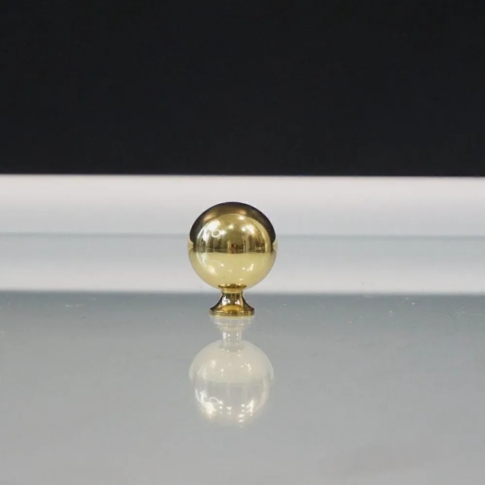 Pull Knob Brushed Gold Cabinet Dresser Drawer Handle